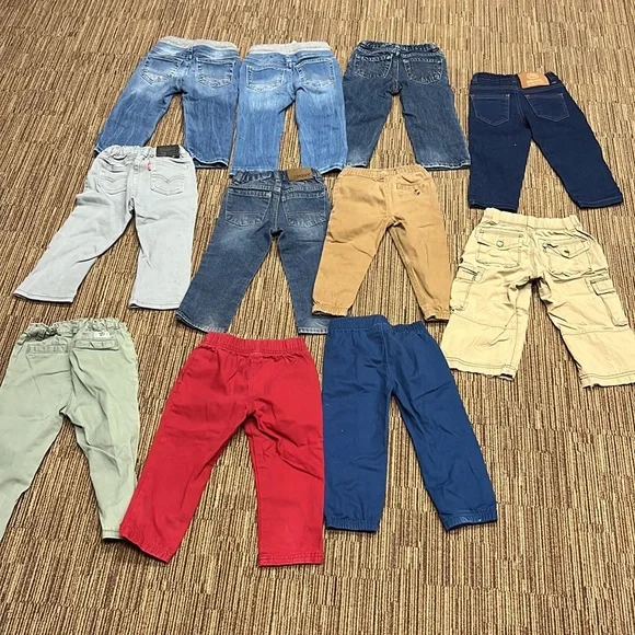 Bundle 13 pairs of toddler boy pants jeans - 2T (2 are 24 mo) - Picture 11 of 15